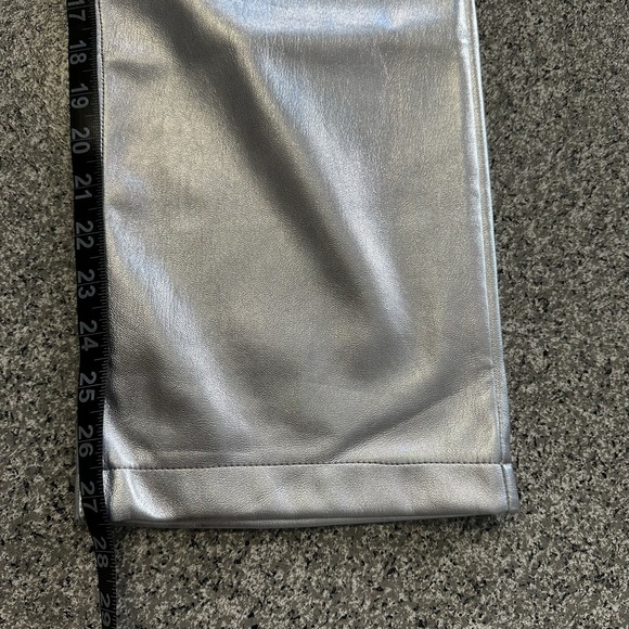 Abercrombie & Fitch Pants Womens 2 26x27.5 High Rise 90's Relaxed Faux Leather - Picture 10 of 11